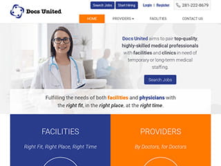 Medical Staffing Website Design