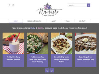 Food Website Design