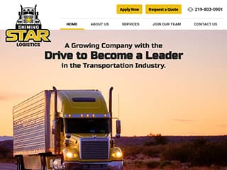 Logistics Website Design