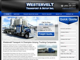 Trucking Website Design