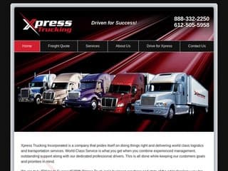 Trucking Website Design